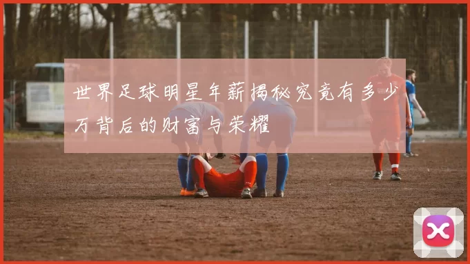 世界足球明星年薪揭秘究竟有多少万背后的财富与荣耀