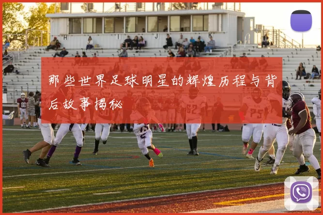 那些世界足球明星的辉煌历程与背后故事揭秘
